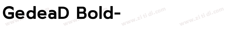 GedeaD Bold字体转换